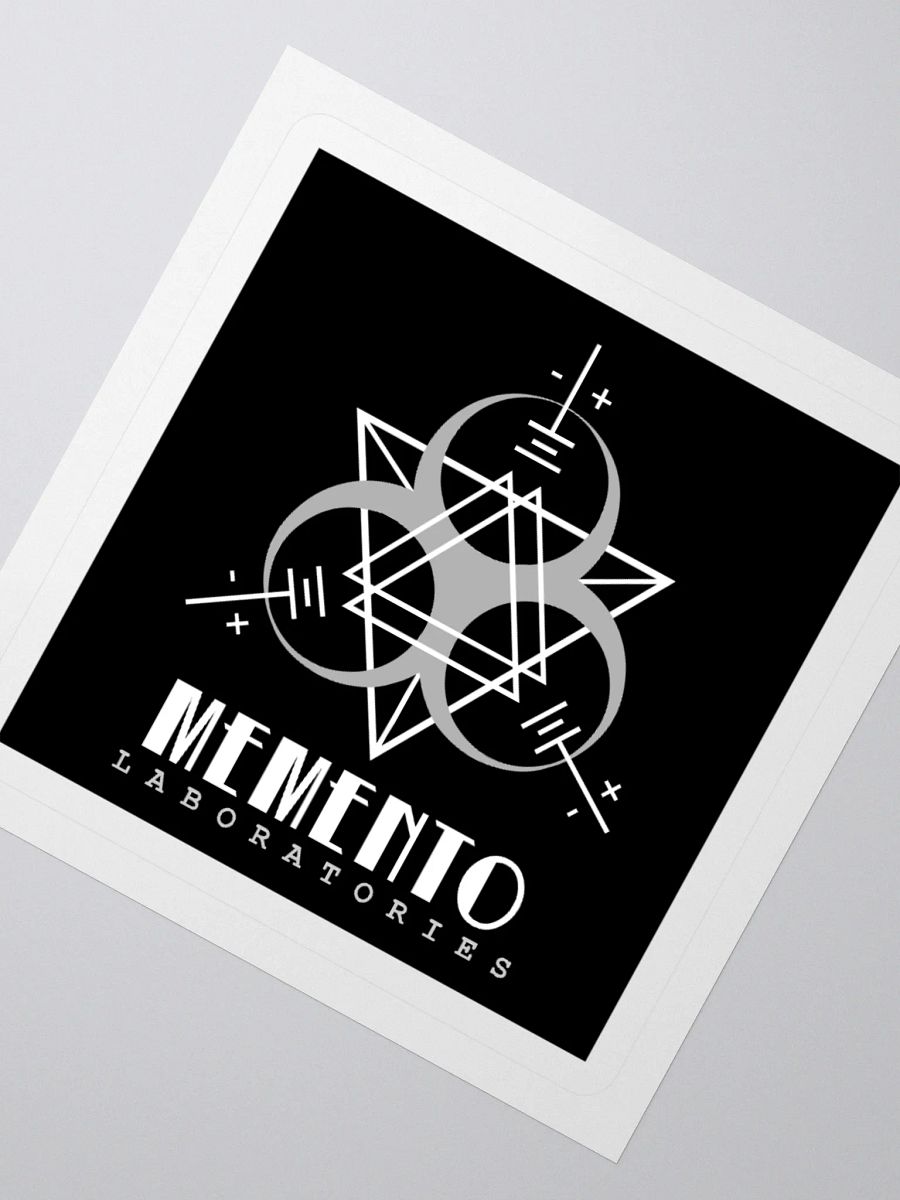 Memento Laboratories Logo [Black] Sticker product image (4)