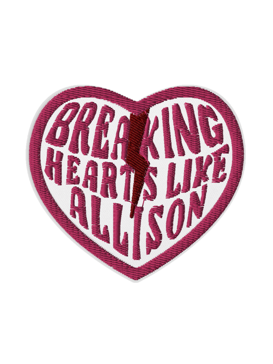 Breaking Hearts Like Allison Embroidered Patch product image (1)