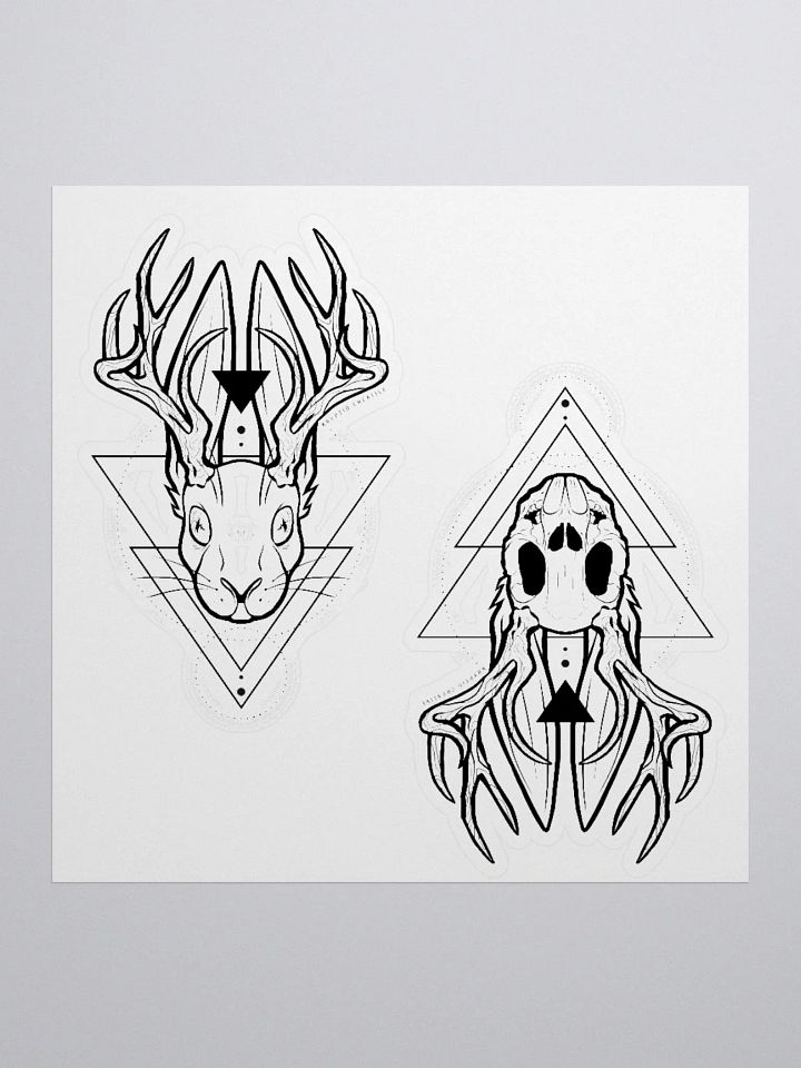 Jackalope Life + Death Kiss Cut Stickers product image (2)