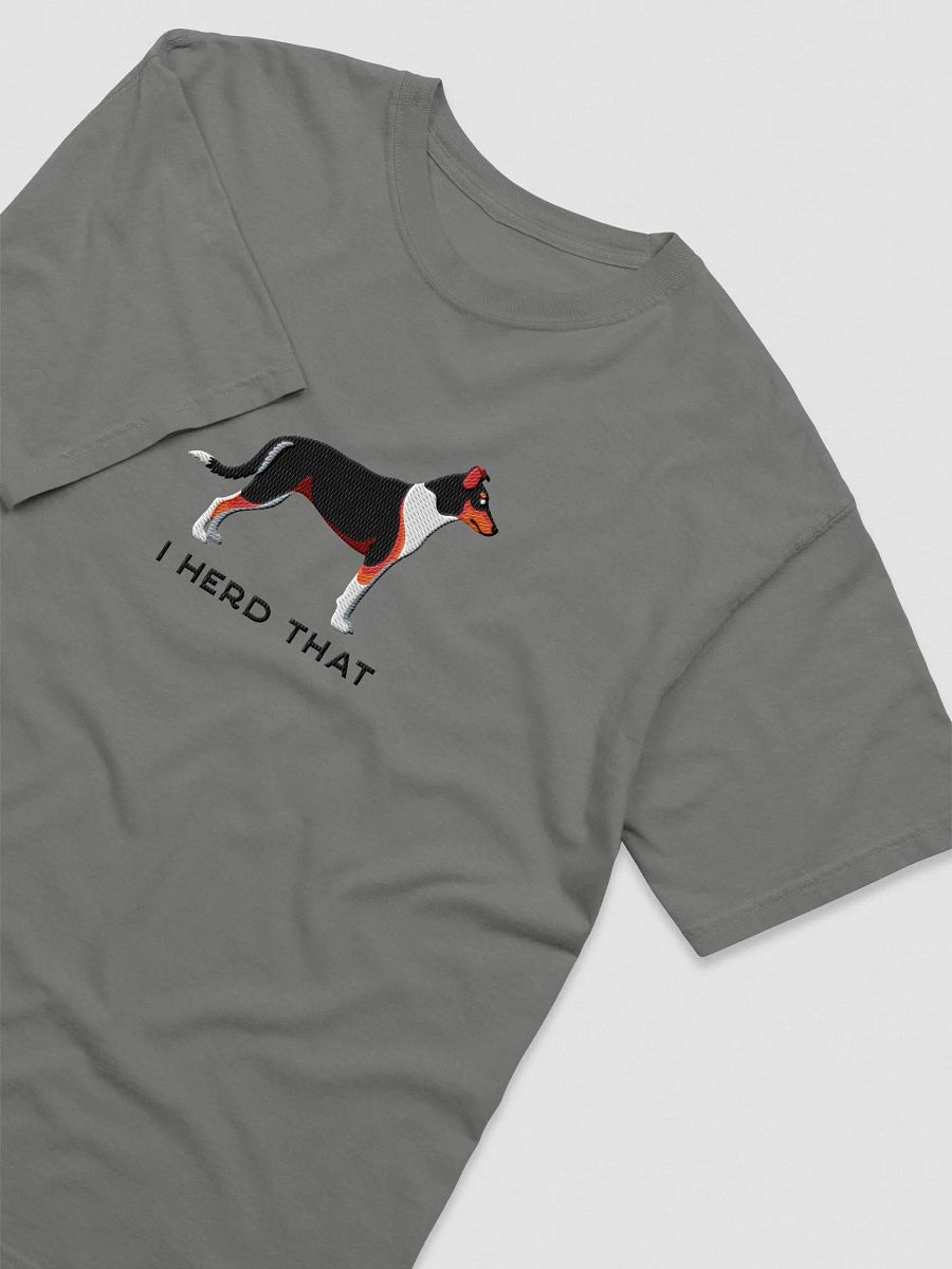 I Herd That T-Shirt(Embroidered) of a Smooth Collie(Tricolor) product image (6)