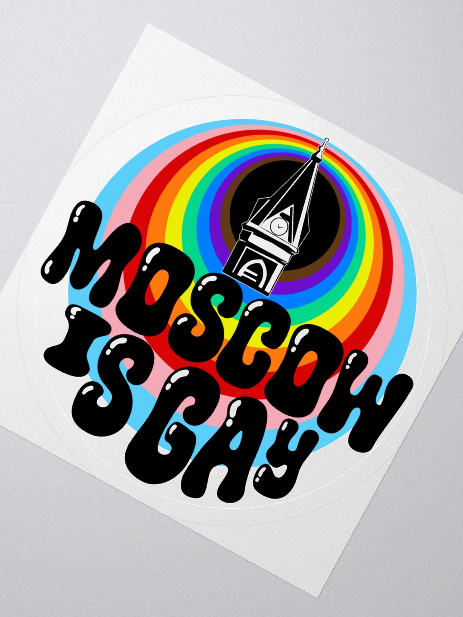 "MOSCOW IS GAY" city sticker product image (6)