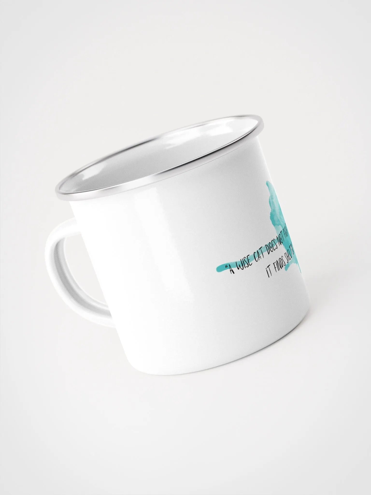 Wise Cat Enamel Adventure Mug product image (2)
