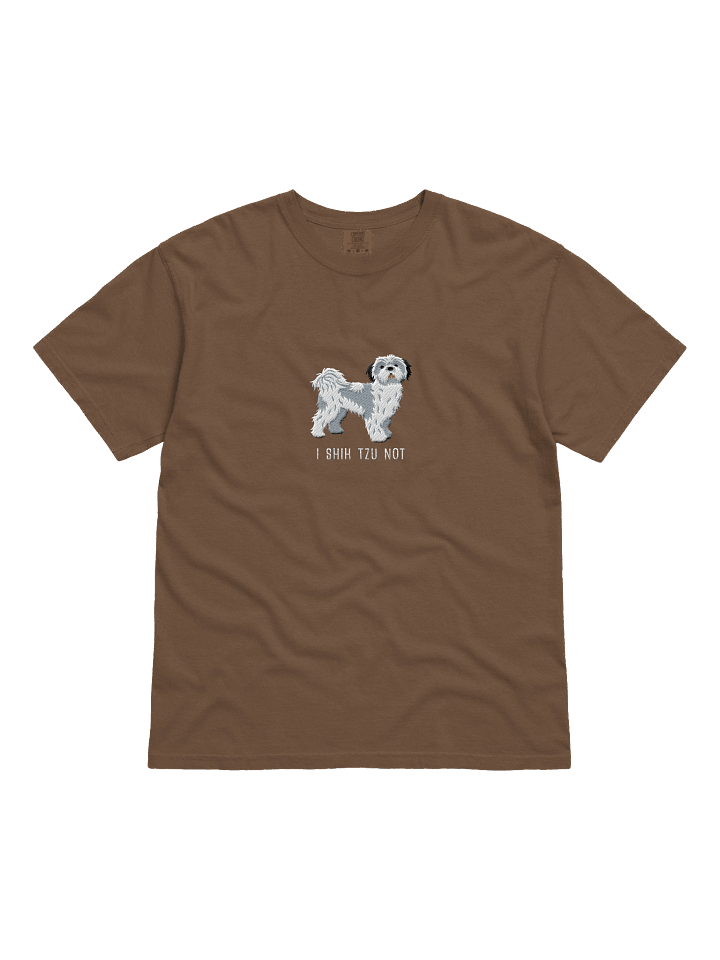 I Shih Tzu Not T-Shirt(Embroidered) of a Shih Tzu(Blue & White) product image (11)