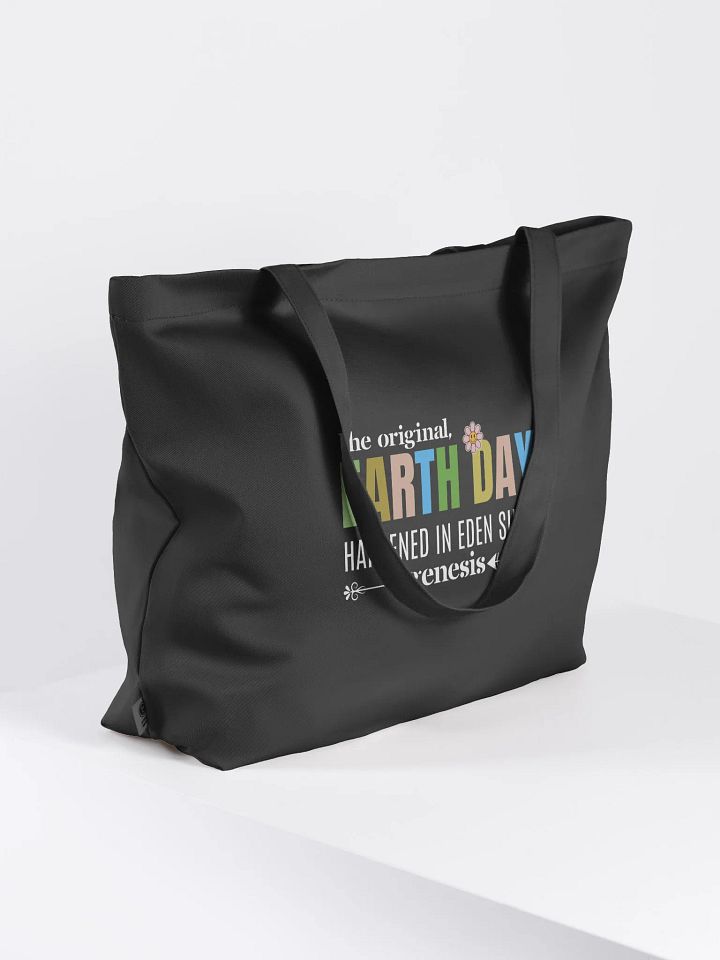 The Original Earth day Happened In Eden Since Genesis, Funny Eco Tote Bag product image (2)