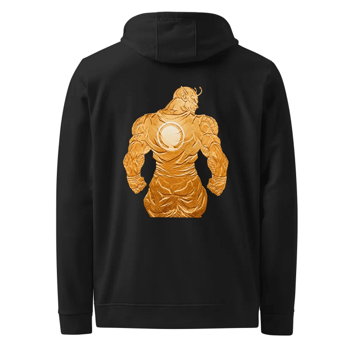Orange Piccolo Fitness Hoodie Back product image (1)