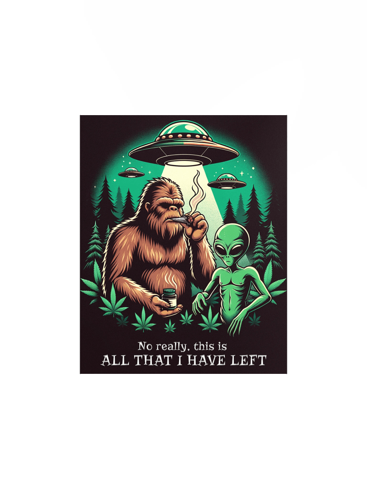 Bigfoot and Extraterrestrial - "All That’s Left" - Encounter Wall Poster product image (2)