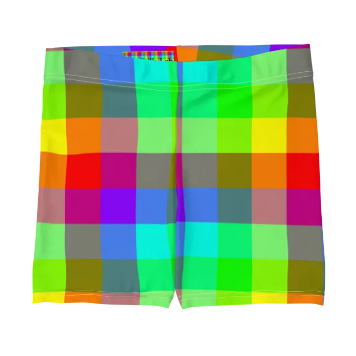 Rainbow Checkers Shorts product image (1)