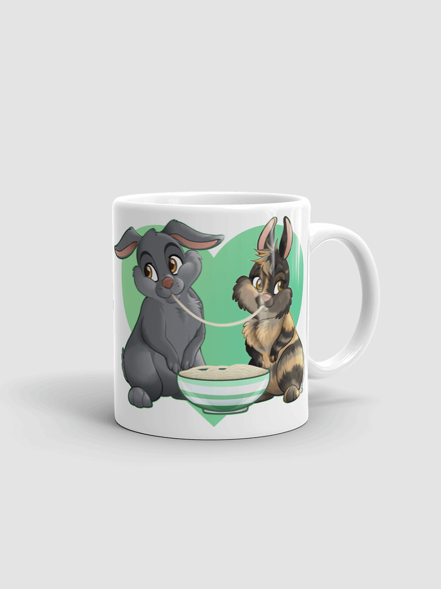 Maple & The Tramp Heart White glossy mug product image (2)