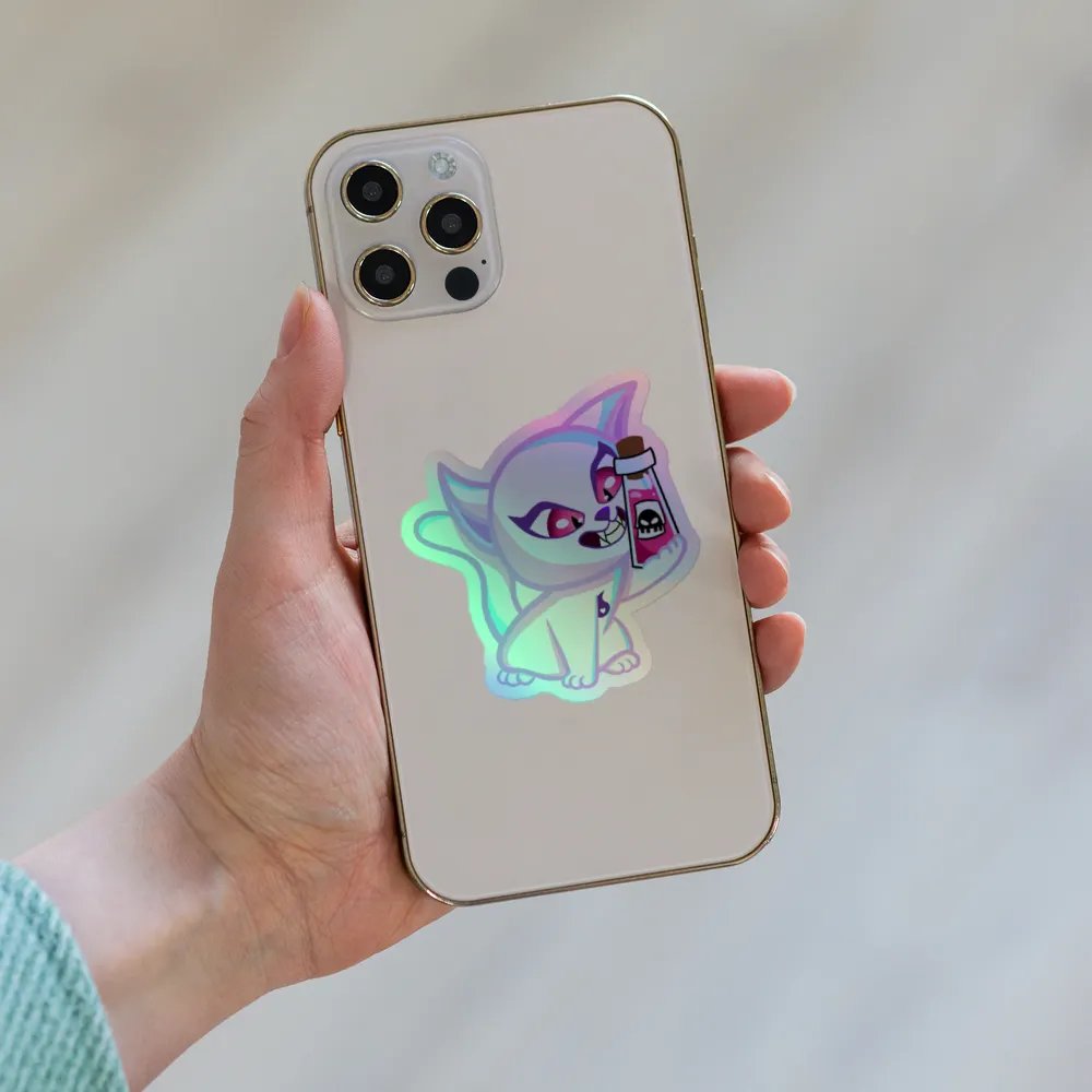 Toxic Holographic Sticker product image (6)