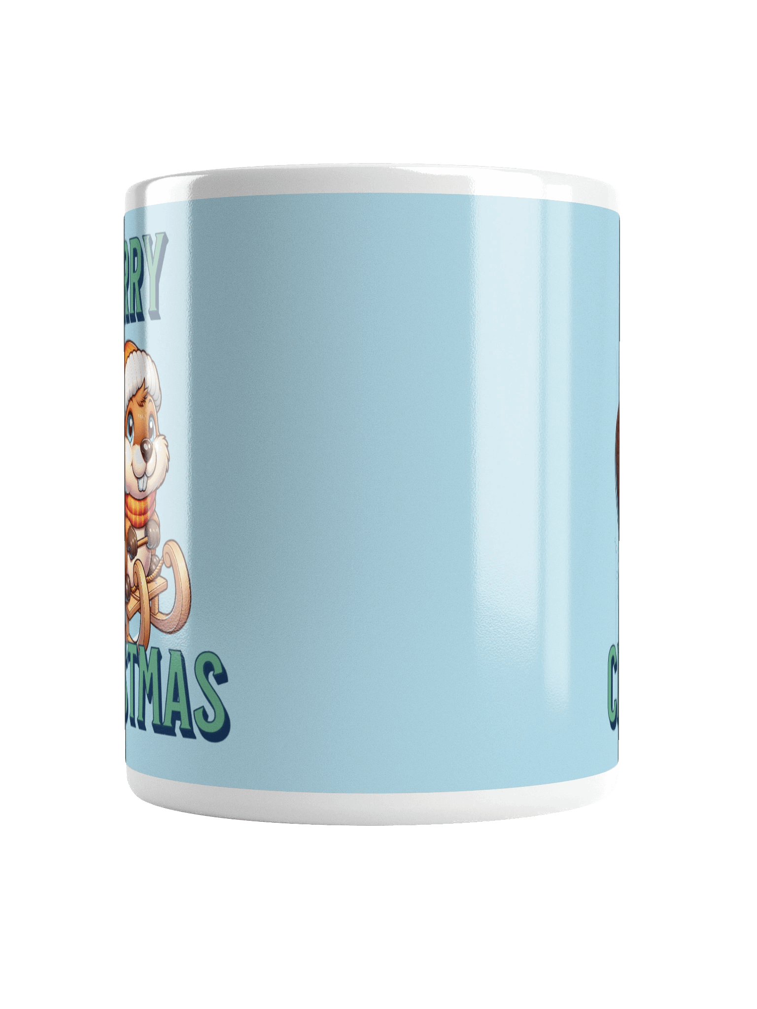 Merry Beaver Winter Sledding Mug product image (11)