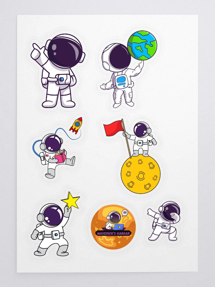 Astronaut Emote Sticker Sheet product image (3)