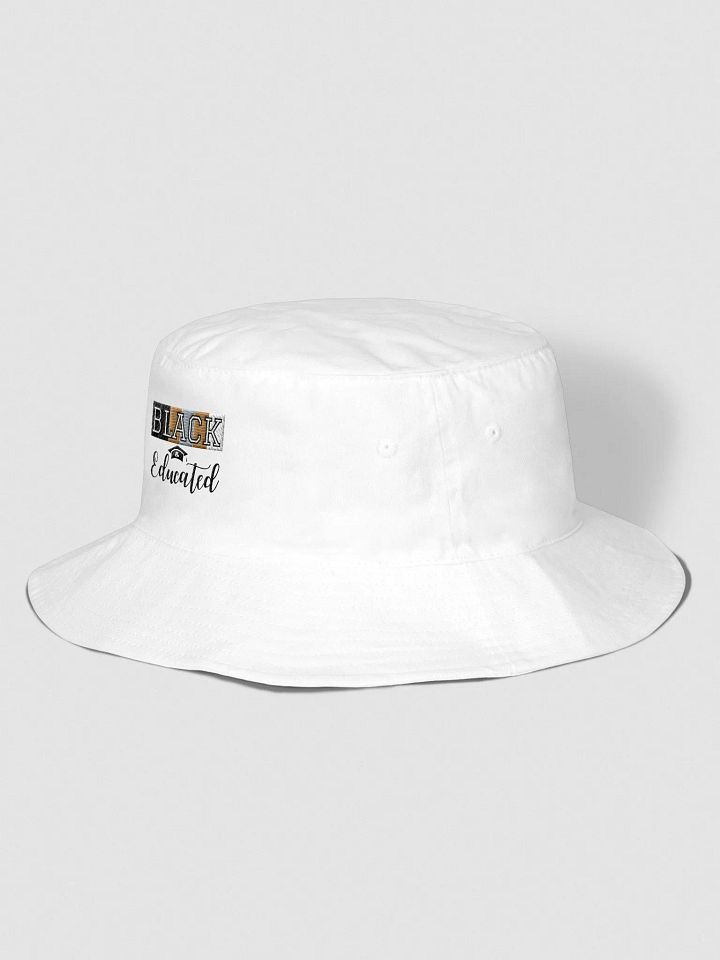 Black & Educated Varsity/Script Bucket Hat product image (2)