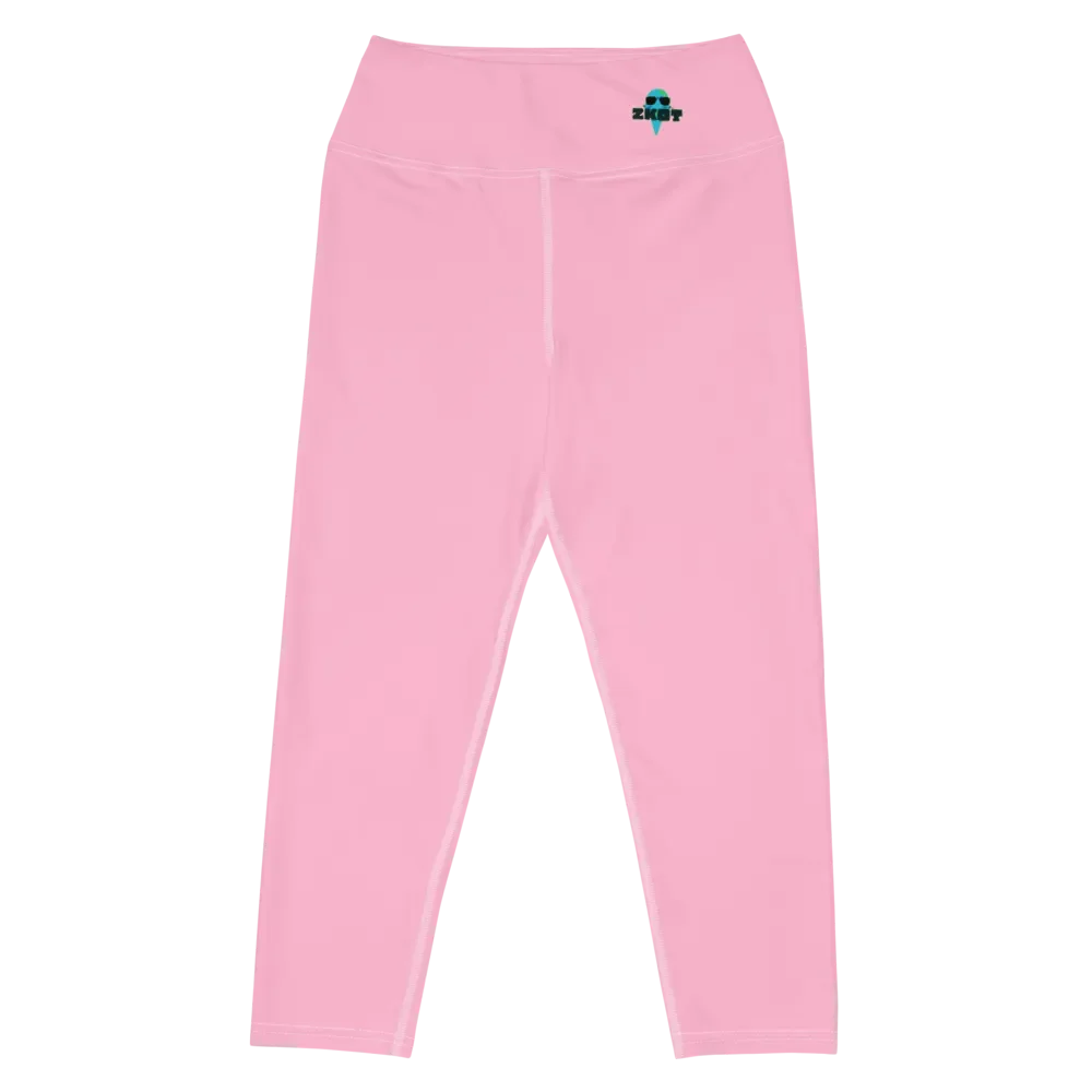 Women's Cotton Candy Pink ZKOT Yoga Capri Leggings - Show your Support with Style - Womenswear product image (1)