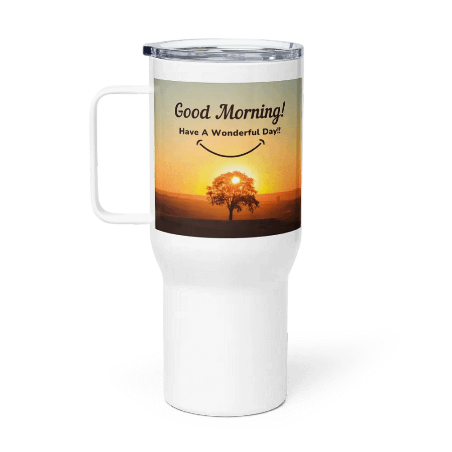 Smiling Sunrise Stainless Steel Travel Mug product image (1)