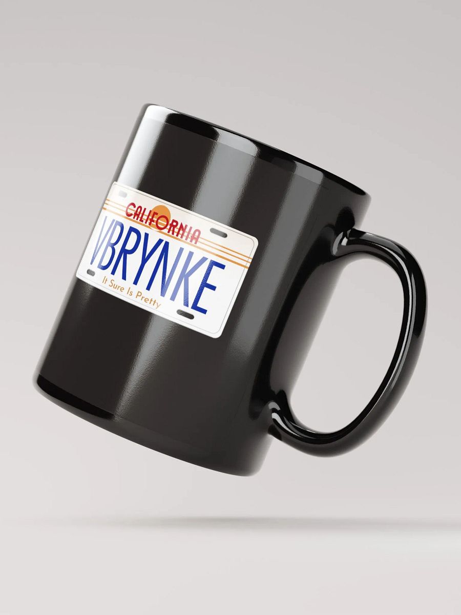It Sure Is Pretty License Plate Black Glossy Mug product image (2)
