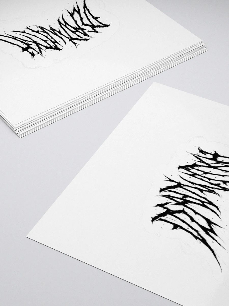 Classic Black Logo Kiss-Cut Stickers product image (13)