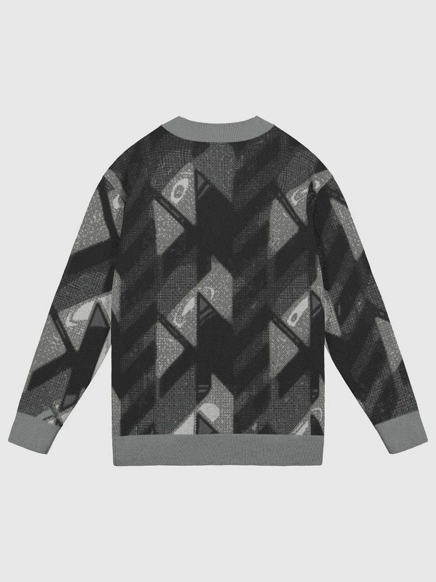 Knitted Gray Houndstooth Cardigan product image (6)