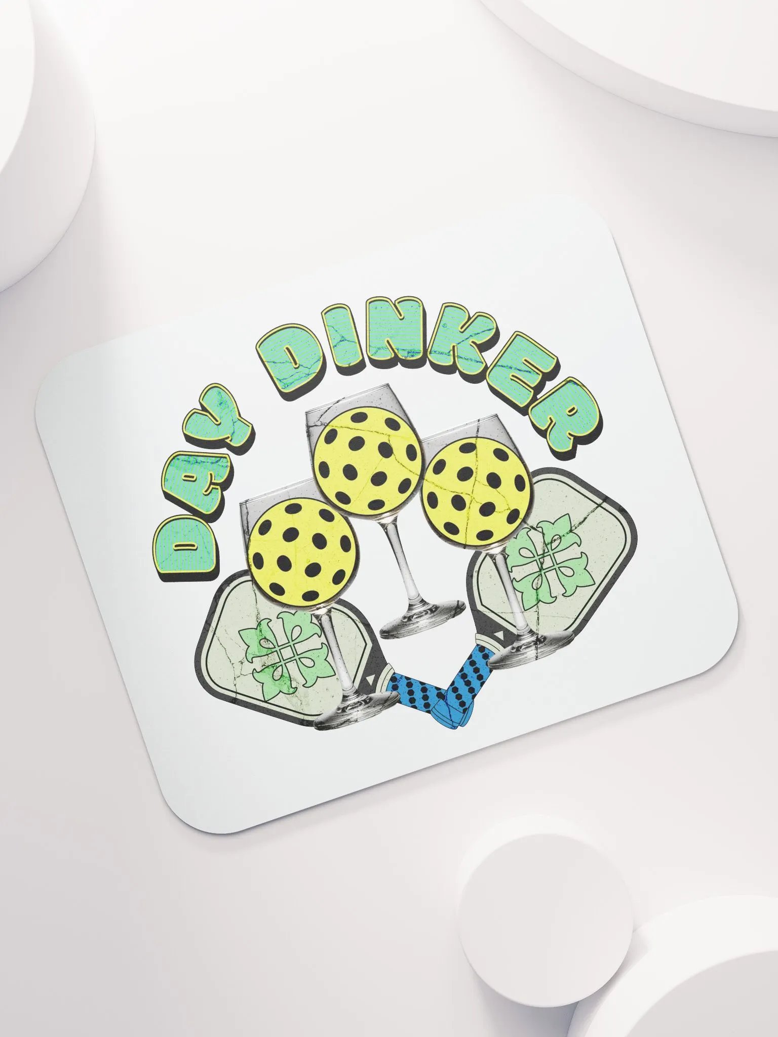 Day Dinker Pickleball Wine Mouse Pad product image (5)