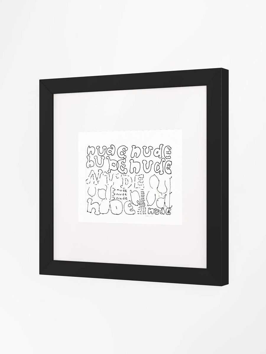 Nude Panel Card Print Framed product image (4)