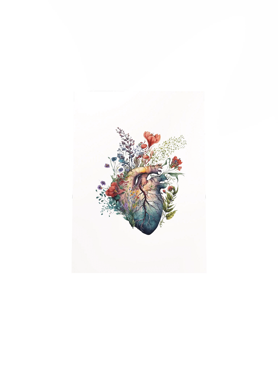Watercolor Anatomical Heart Art Print product image (43)