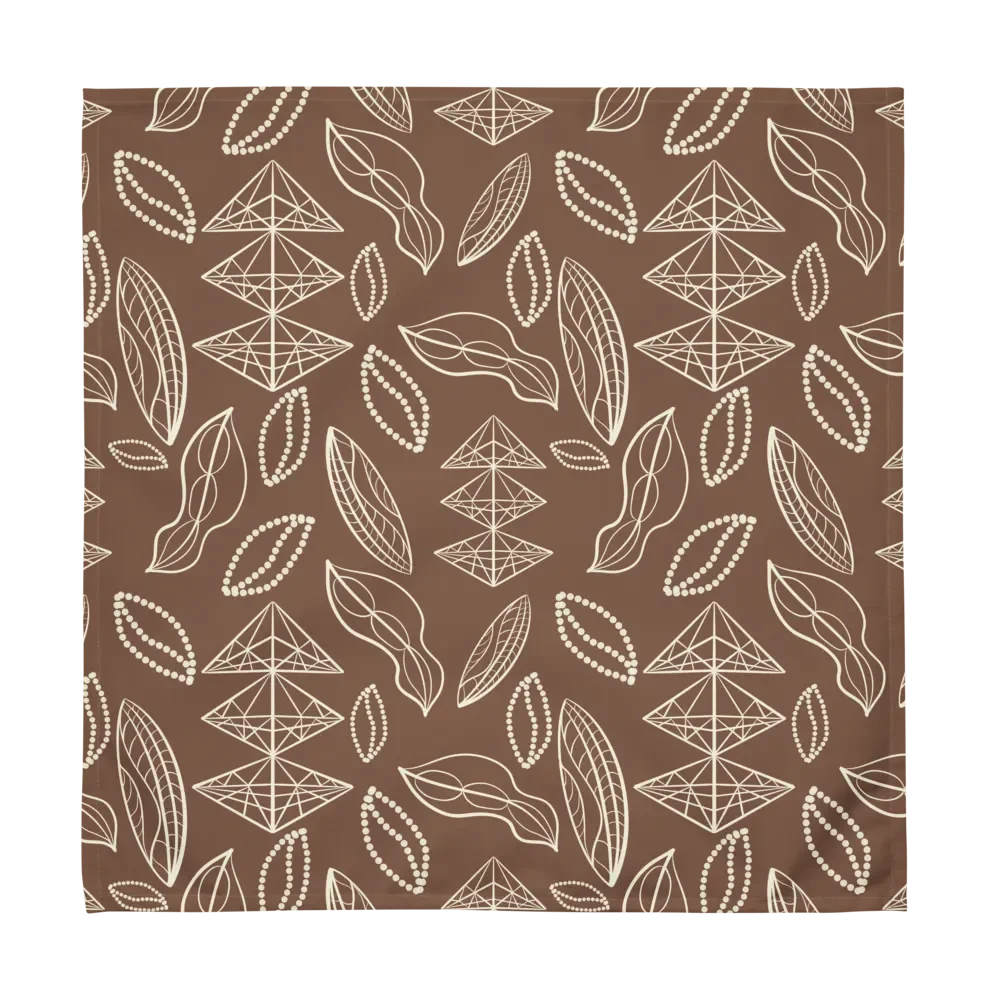El Yunque Brew Bliss: Abstract Coffee Bean Earthy Cloth Napkins product image (9)