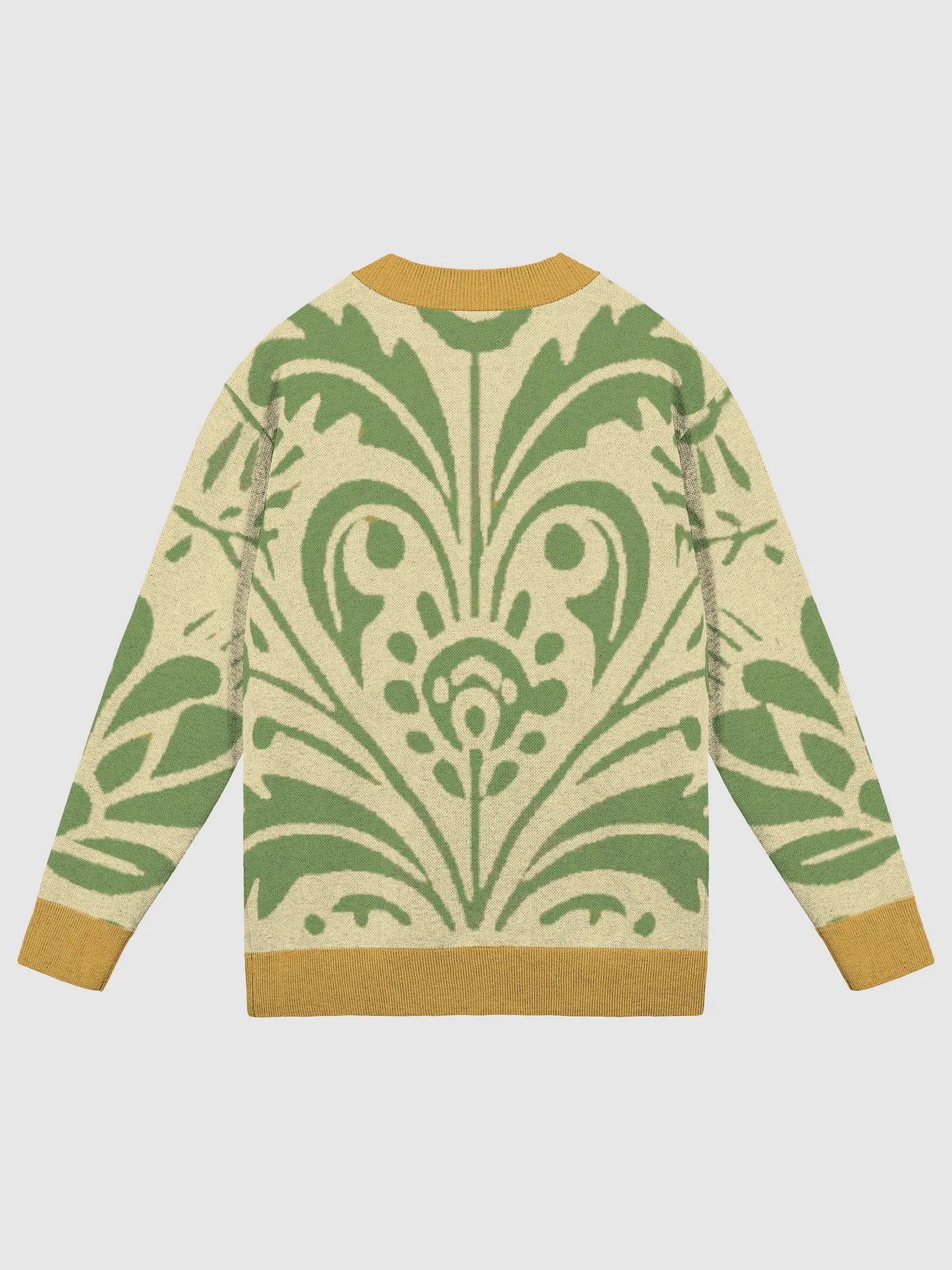 Symmetrical Floral Fusion Knit Cardigan product image (8)