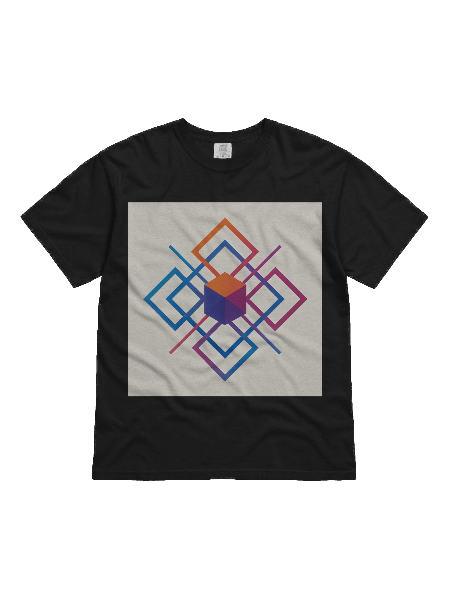 Geometric Fusion Gradient T-Shirt product image (1)