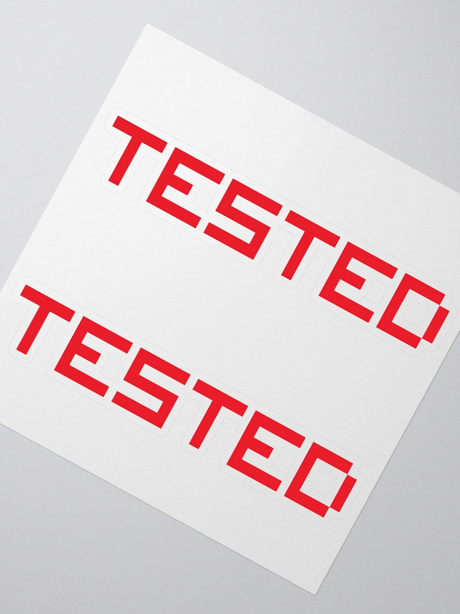 Classic Tested - Red Logo (Die-Cut Sticker) product image (2)