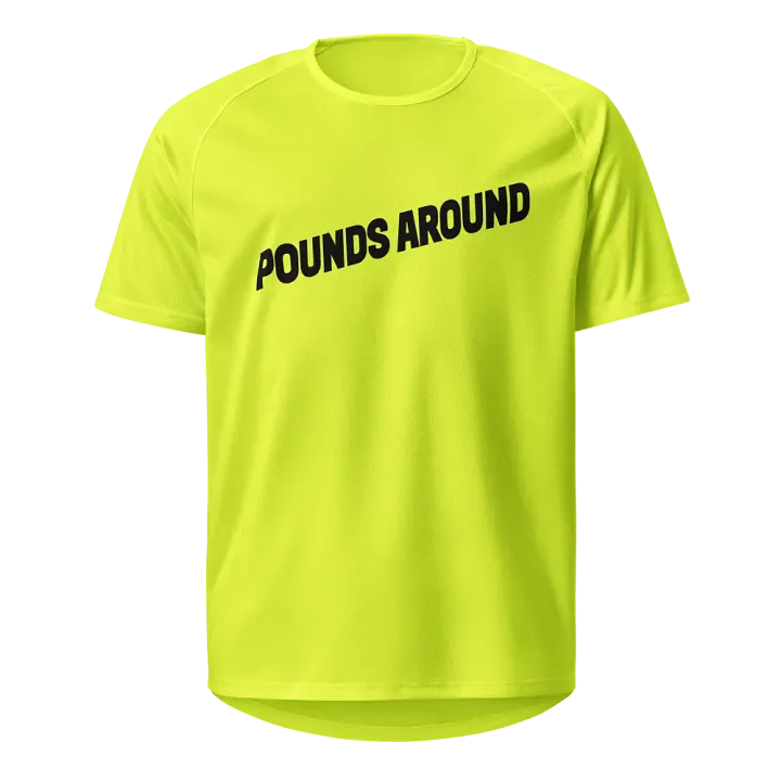POUNDS AROUND YELLOW AND BLACK SPORTS SHIRT product image (1)
