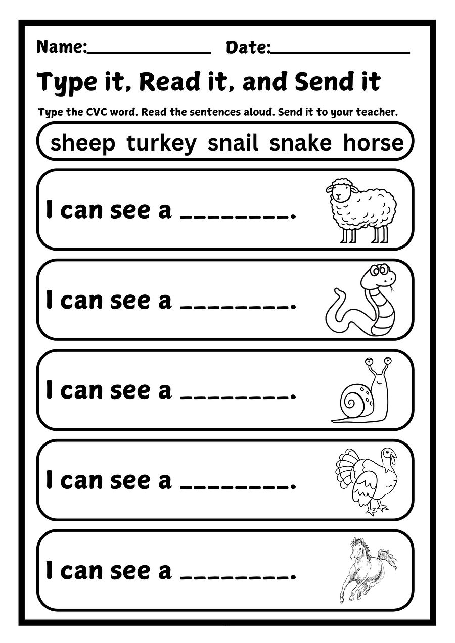 CVC Words Worksheets PDF Bundle product image (2)
