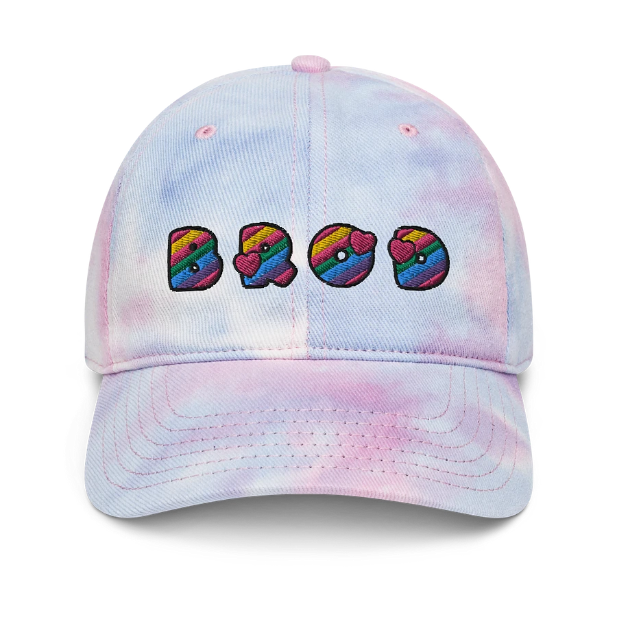 Bród Meaning Pride - Tie-Dye Embroidered Irish / Gaeilge / Gaelic Dad Hat for PRIDE 🏳️‍🌈 product image (2)
