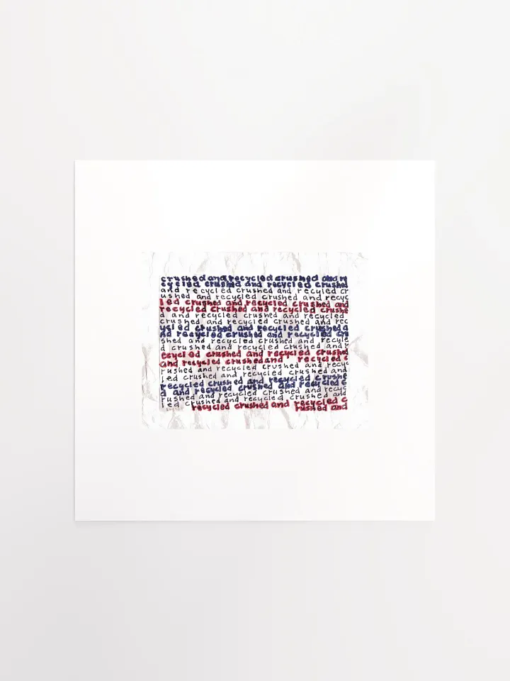 crushed and recycled panel card print product image (2)