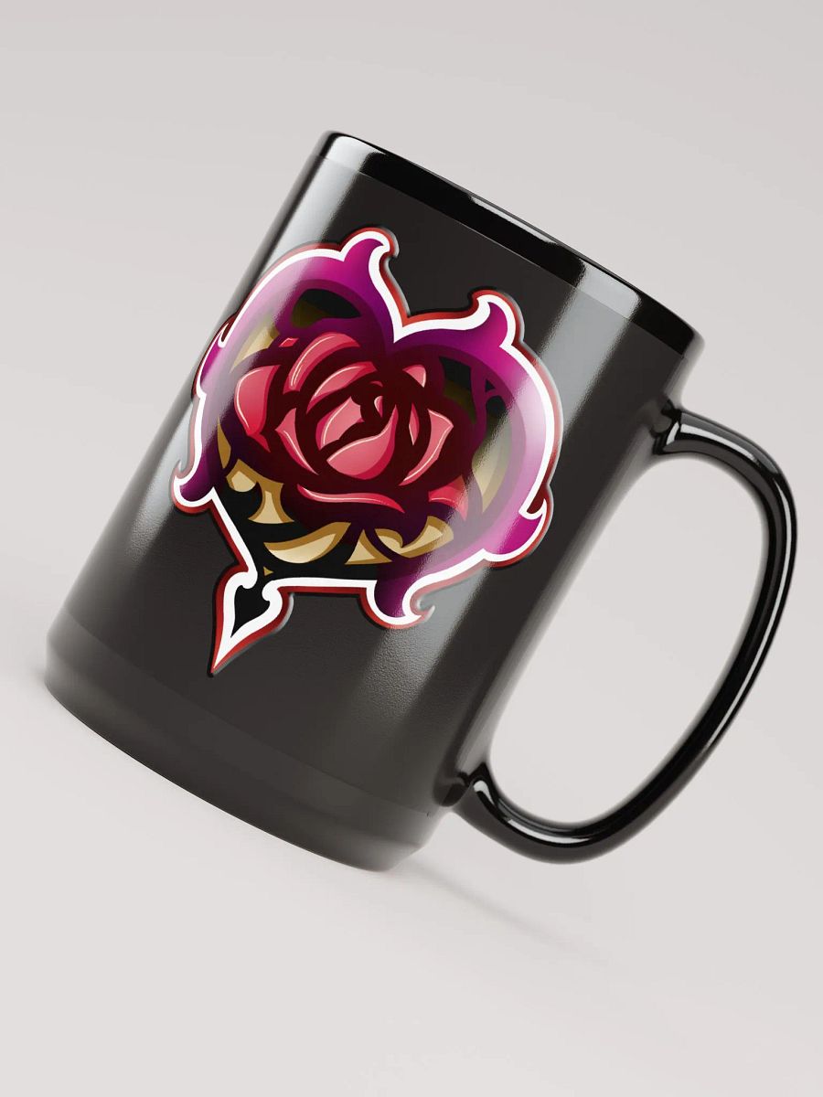 Zagarose 15oz Black Glossy Mug product image (4)