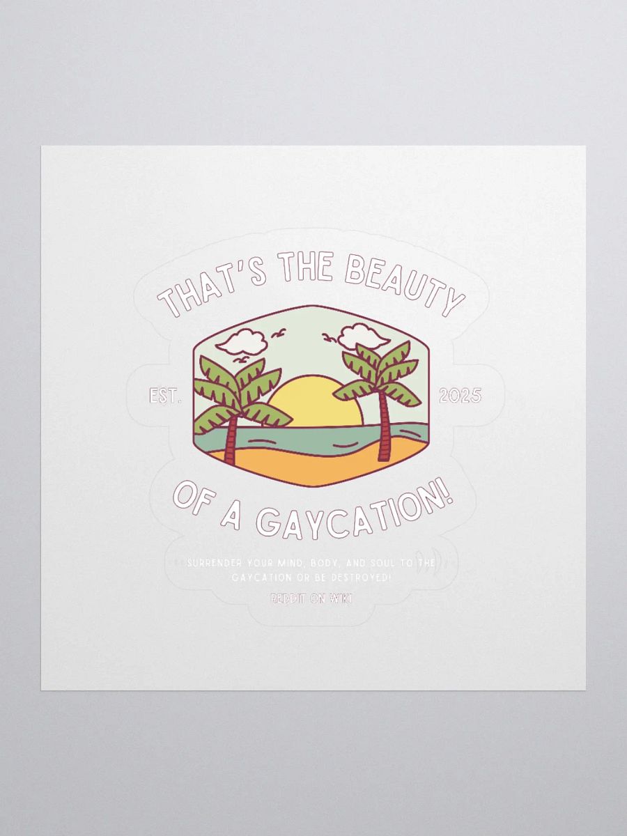 Gaycation - Sticker product image (2)