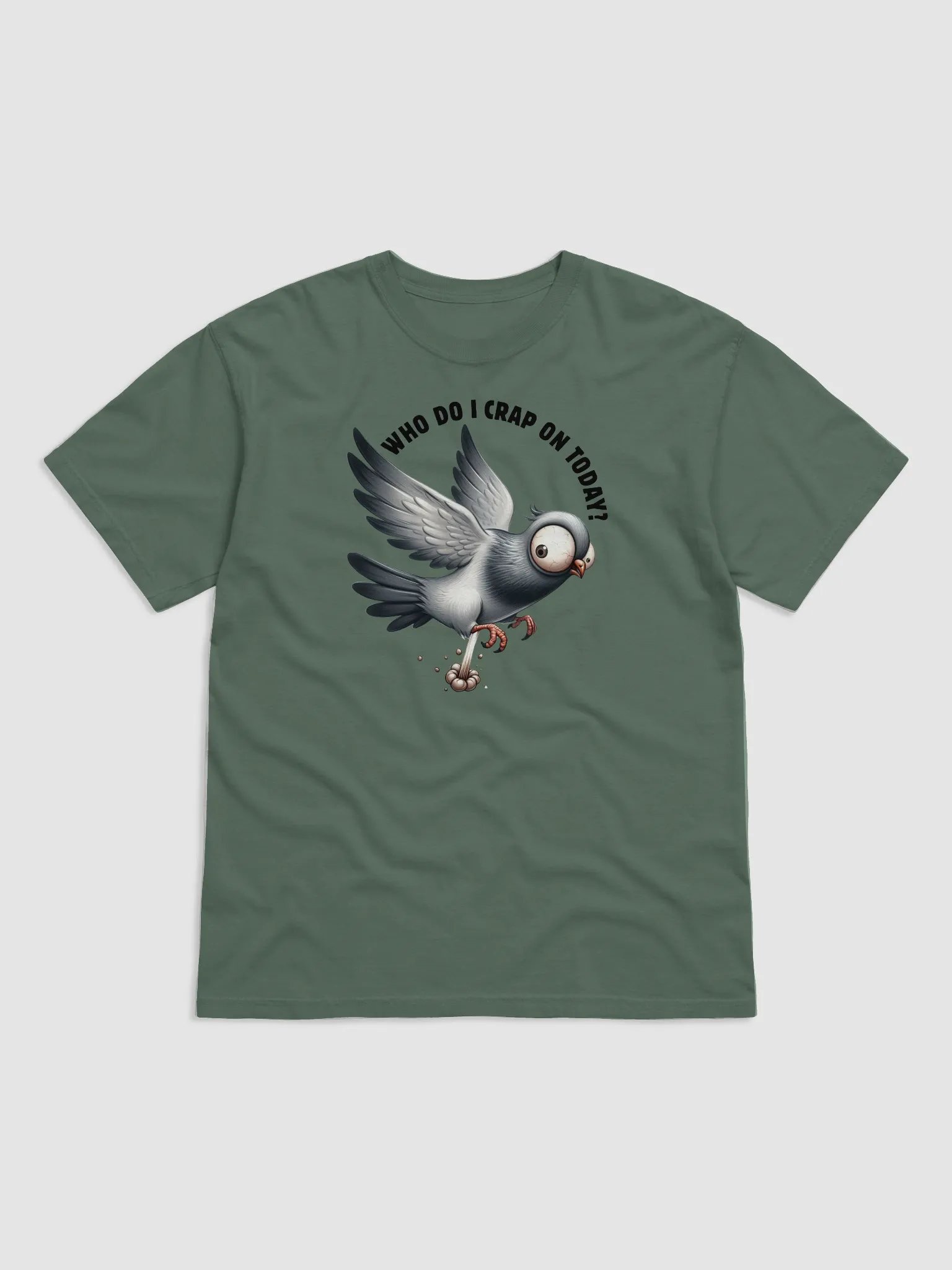 Funny Pigeon Cartoon Cotton Tee product image (1)