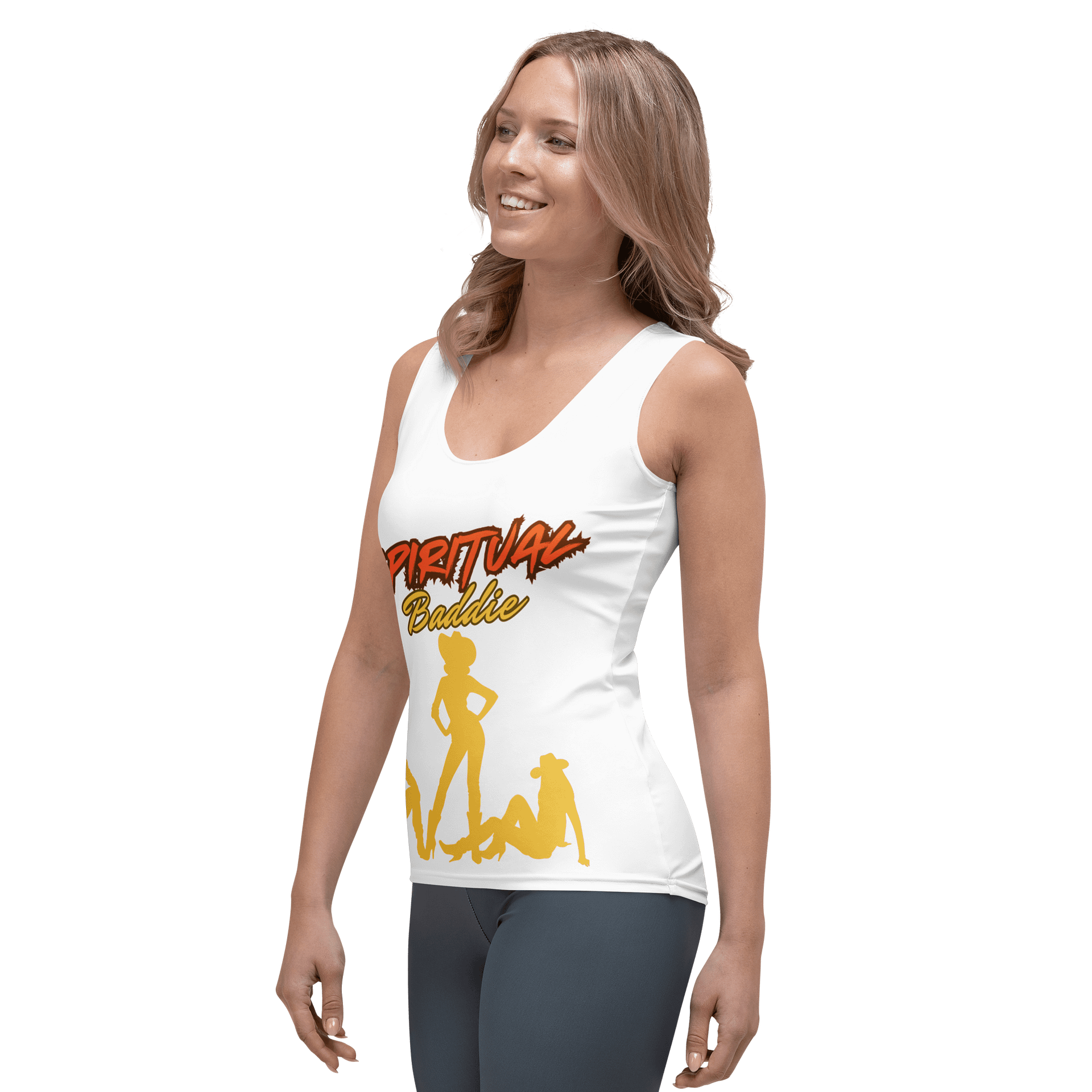 SPIRITUAL BADDIE WHITE TANK TOP product image (2)