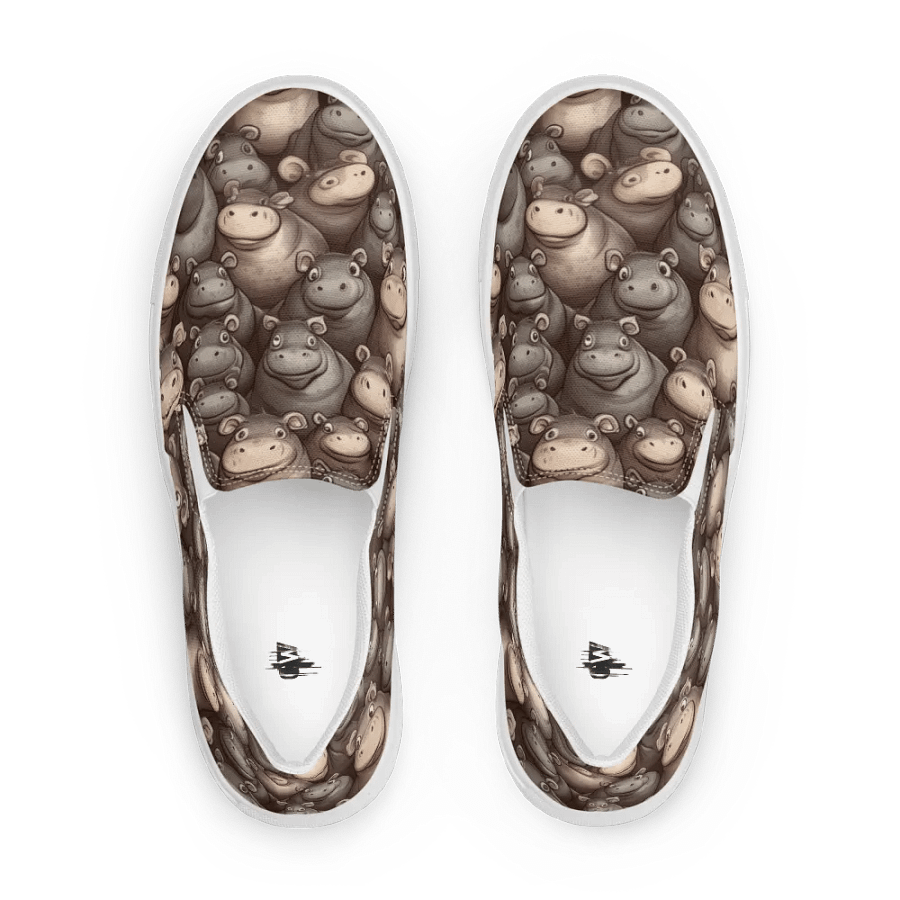 Women's Slip-On Hippo Canvas Shoe product image (3)