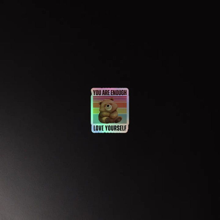 Empowerment Bear Holographic Sticker Sheet product image (4)