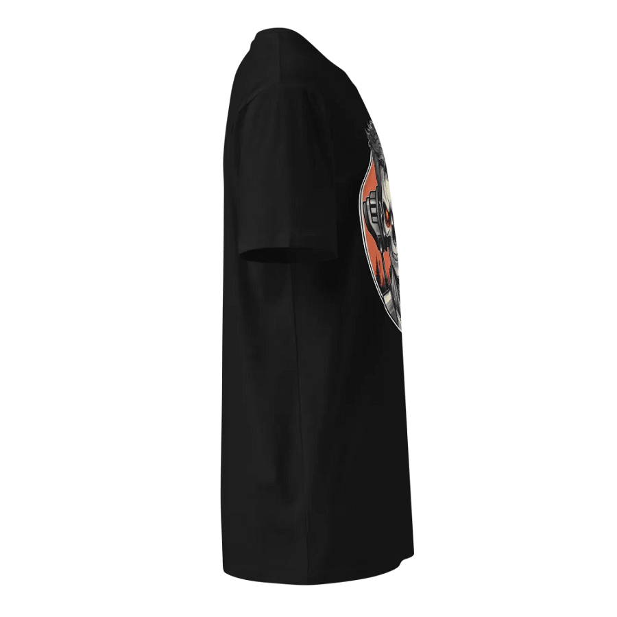 Cyberpunk Skull with Red Eyes and Headphones T-Shirt product image (4)