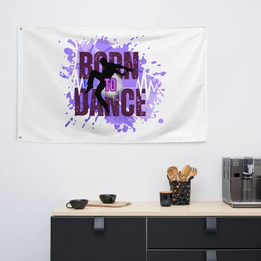 Born to Dance His Silhouette Flag product image (6)