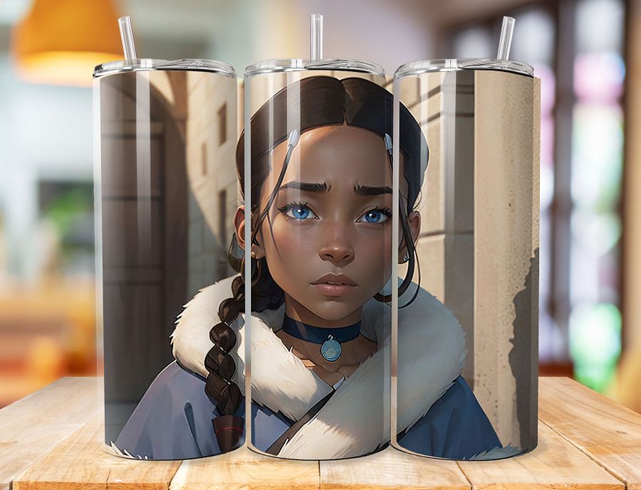 Katara 20 oz Stainless Steel Tumbler – Avatar: The Last Airbender Waterbending Grace Design product image (1)