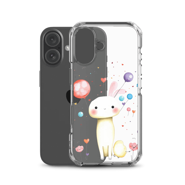Whimsical Bunny Balloons iPhone Case product image (50)