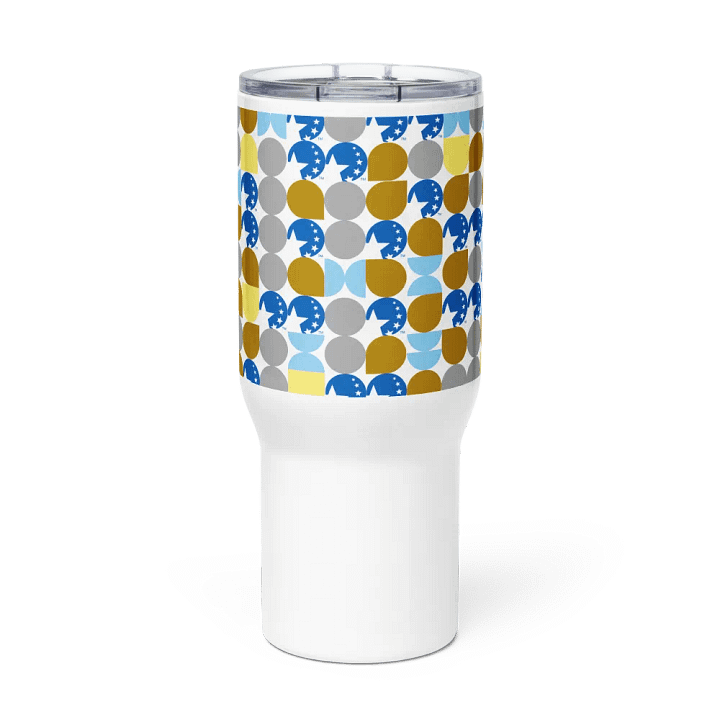 Travel Mug with Handle in Icon Pattern product image (2)