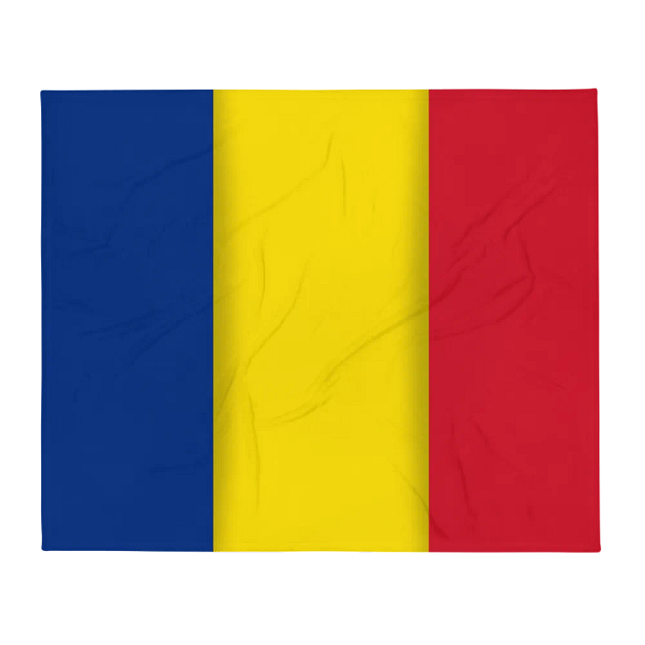 Blue Yellow Red Flag Colored Throw Blanket product image (2)