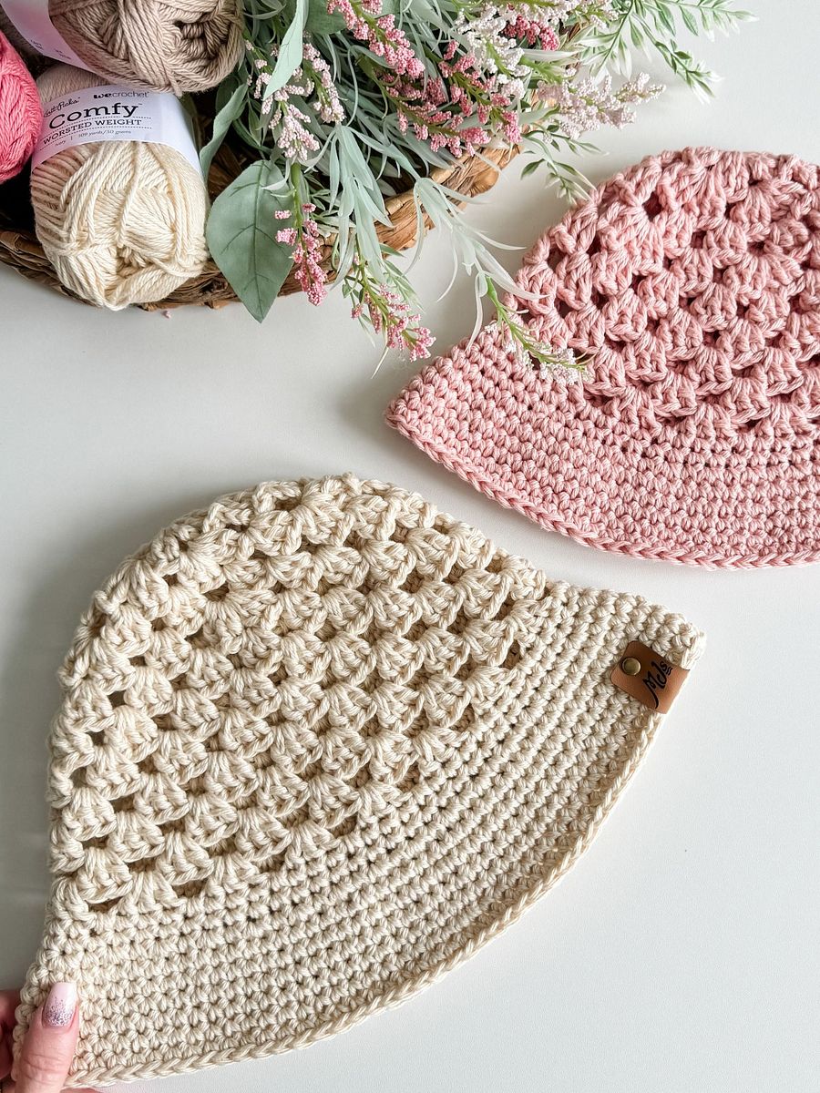 Wallflower Granny Stitch Hat Crochet Pattern product image (6)