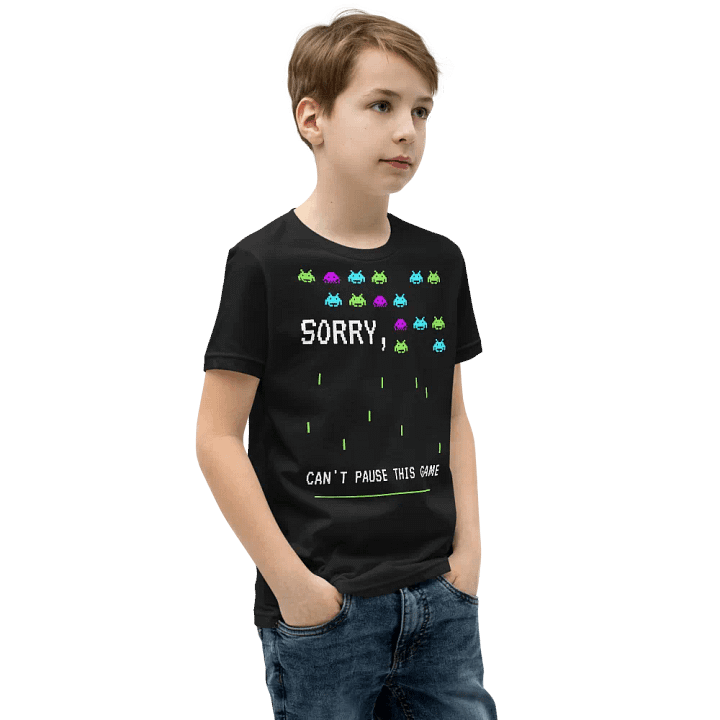 Sorry I'm Gaming Youth T-Shirt product image (2)