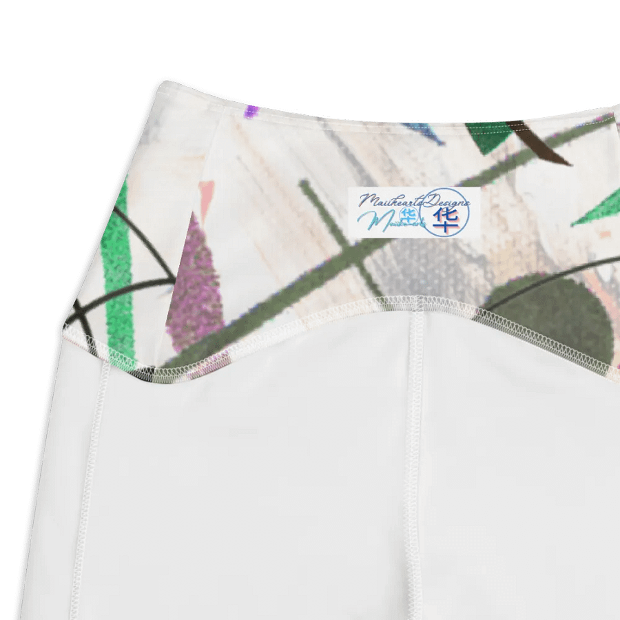 Abstract Lithographic Pattern Design Leggings with pockets - V2 product image (7)