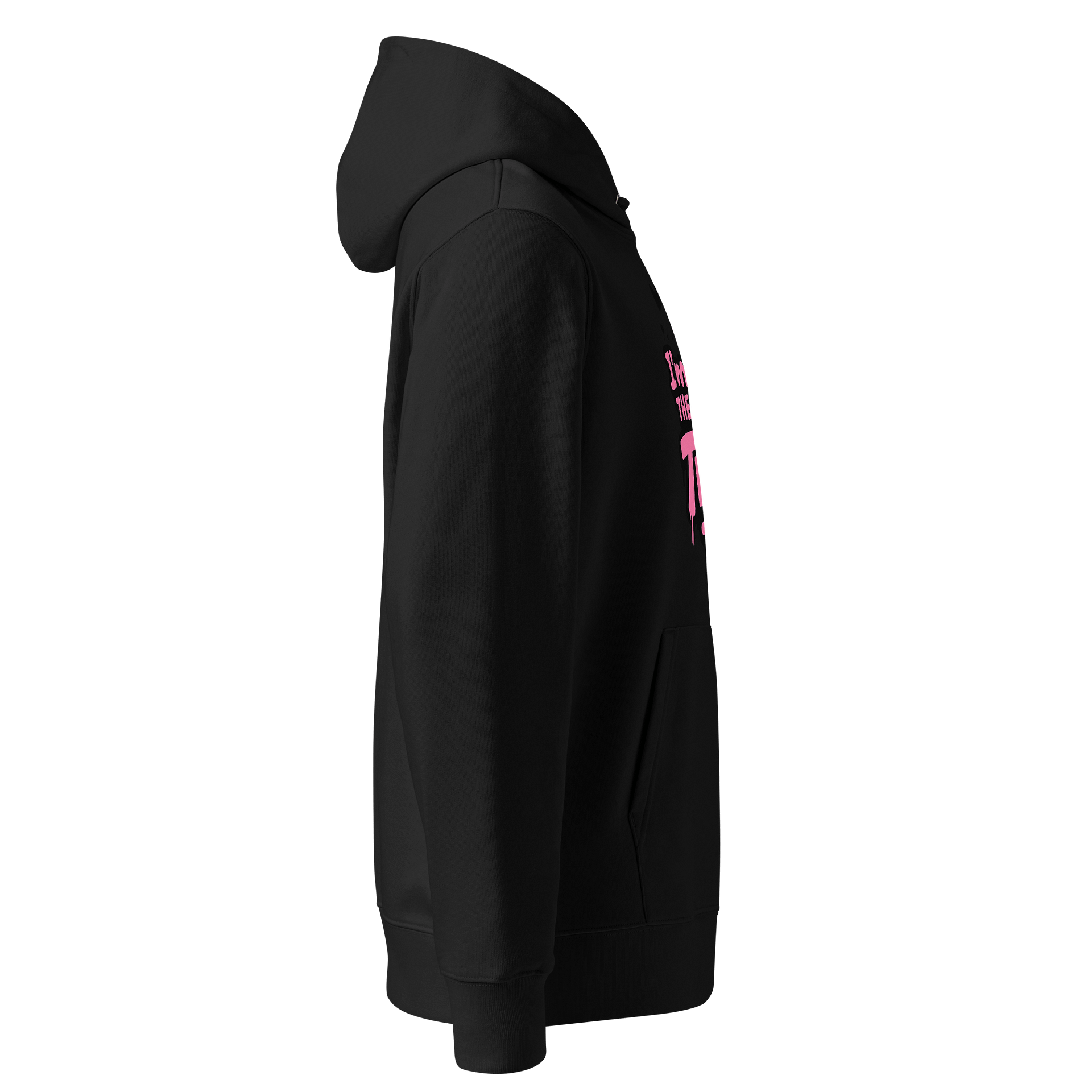 I’m the Plot Twist Hoodie – Bold Pink Graffiti Graphic Unisex Pullover product image (9)