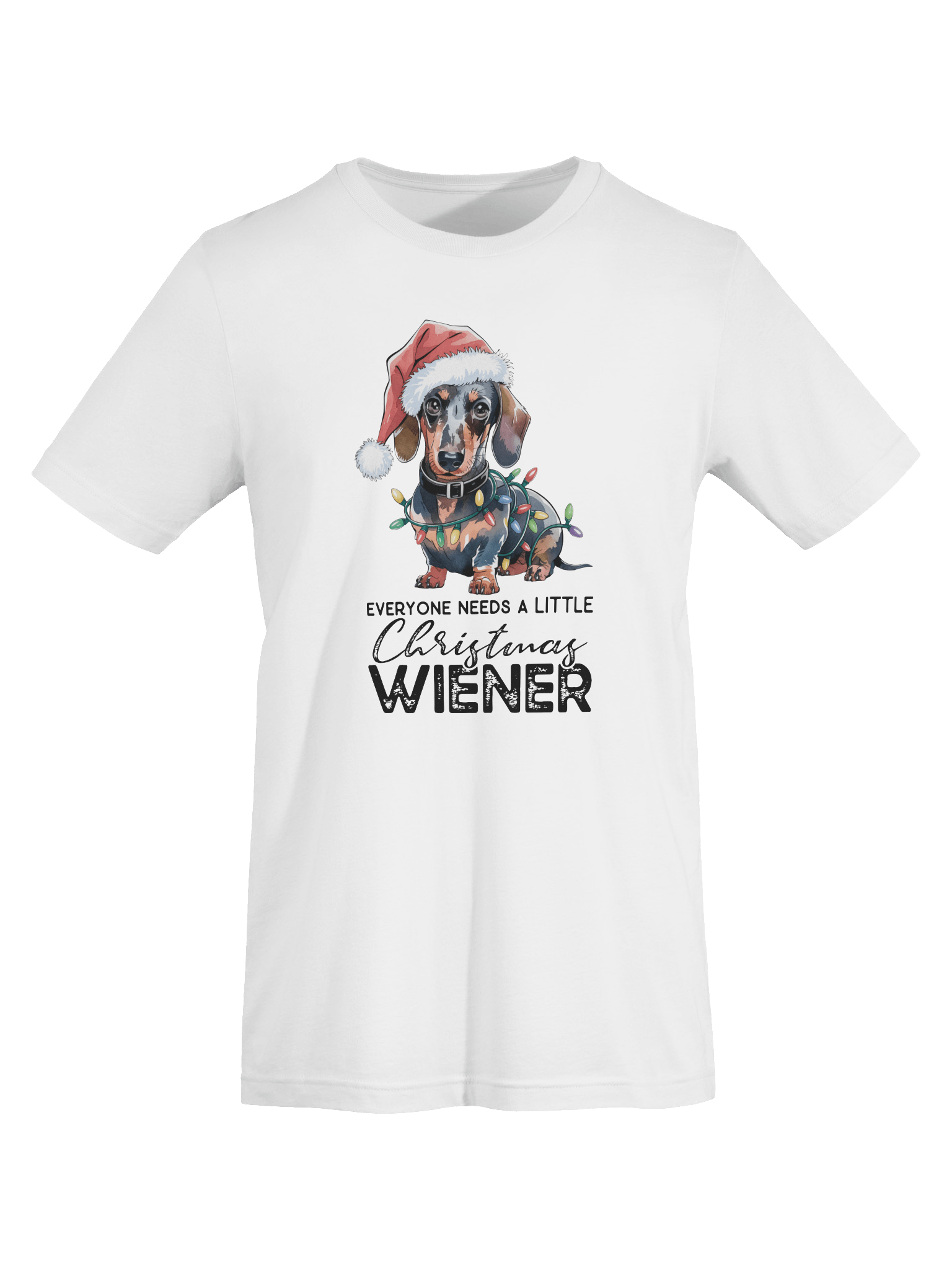 Everyone Needs A Little Christmas Weiner - Santa Hat Dachshund T-Shirt product image (8)