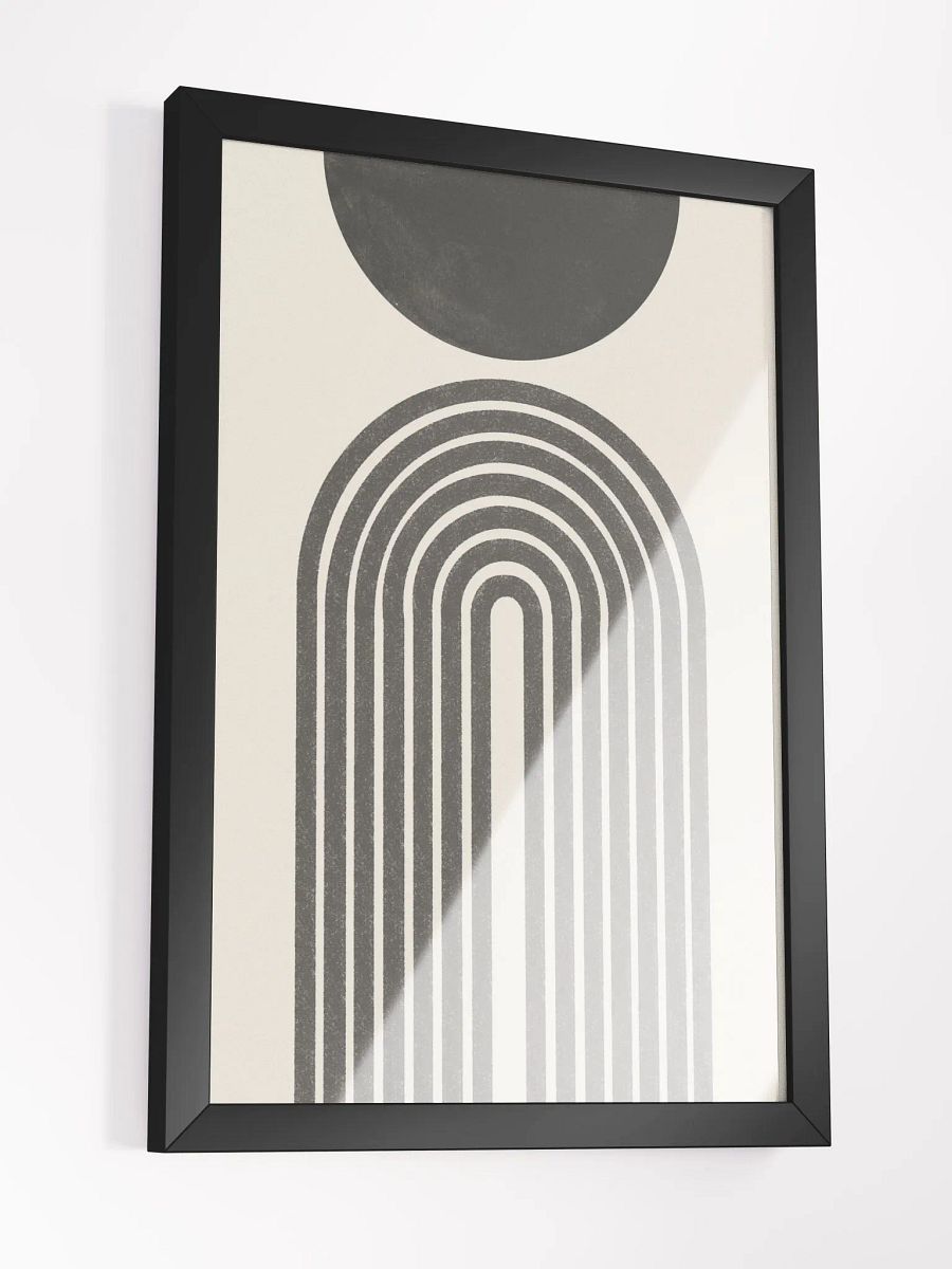 Symmetrical Archways Matte Poster | Modern Geometric Art with a Touch of Minimalist Elegance product image (1)